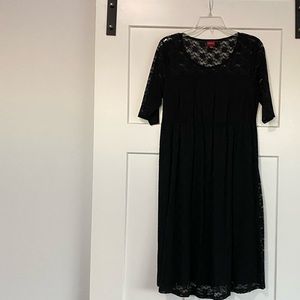 Women’s Black Lace Maternity Dress